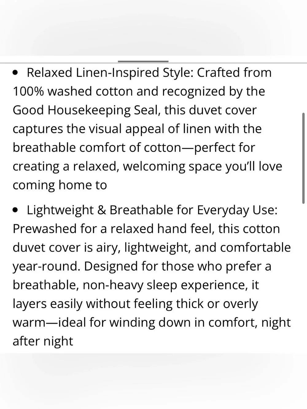 FULL ‘All Season’ Duvet Set 100% Washed Cotton Linen-Like - IVORY